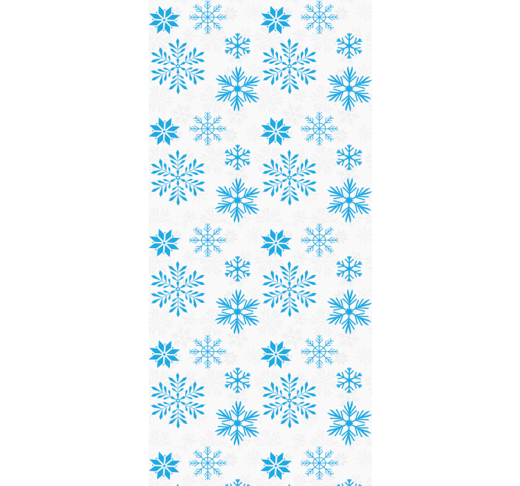 Rollo für küche mit schneekristall-muster - TenStickers