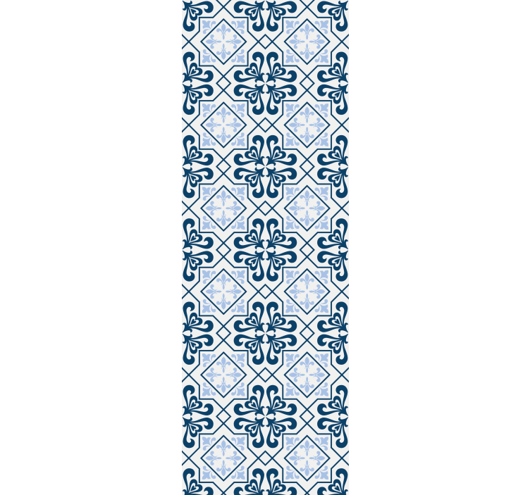 Rollo für küche im typischen blauen portugiesischen stil - TenStickers