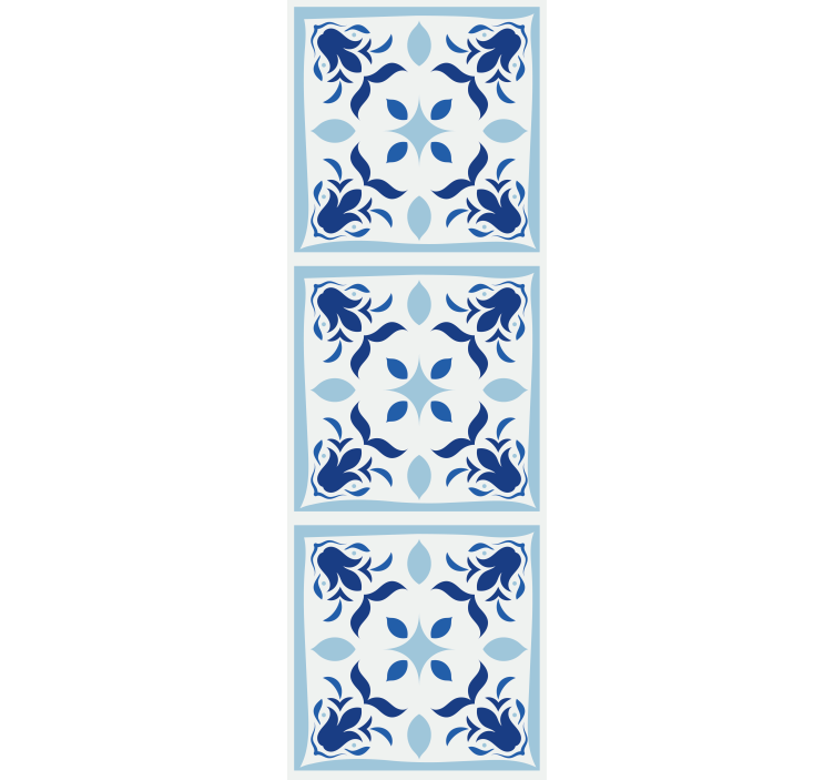 Rollo für küche mit typischen portugiesischen fliesenblumen - TenStickers