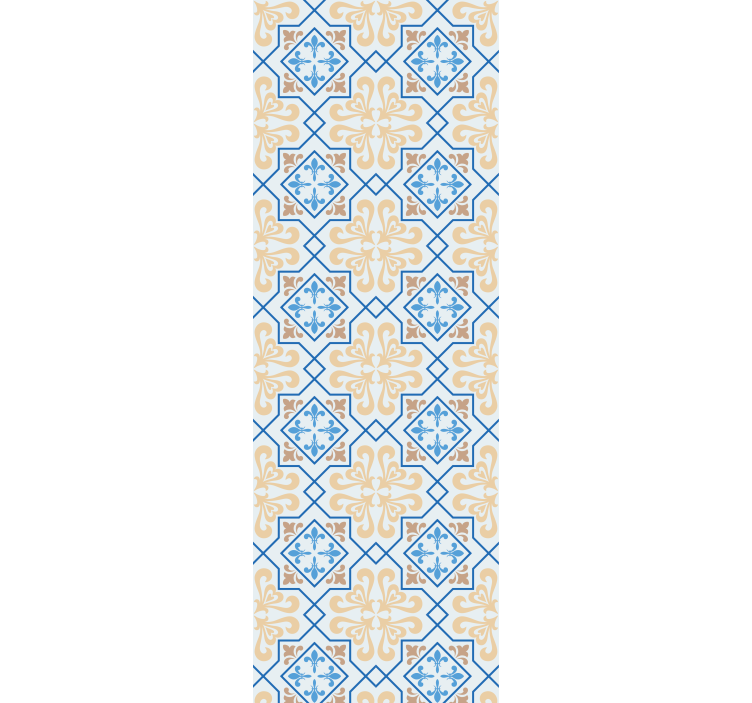 Rollo für küche im portugiesischen fliesenmuster blau - TenStickers