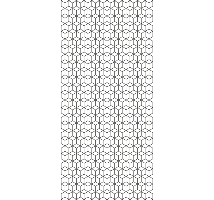 Rollo für küche mit nordischem stil in würfeln - TenStickers