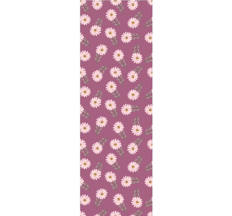 Rollo für küche mit kleinen rosa gänseblümchen - TenStickers