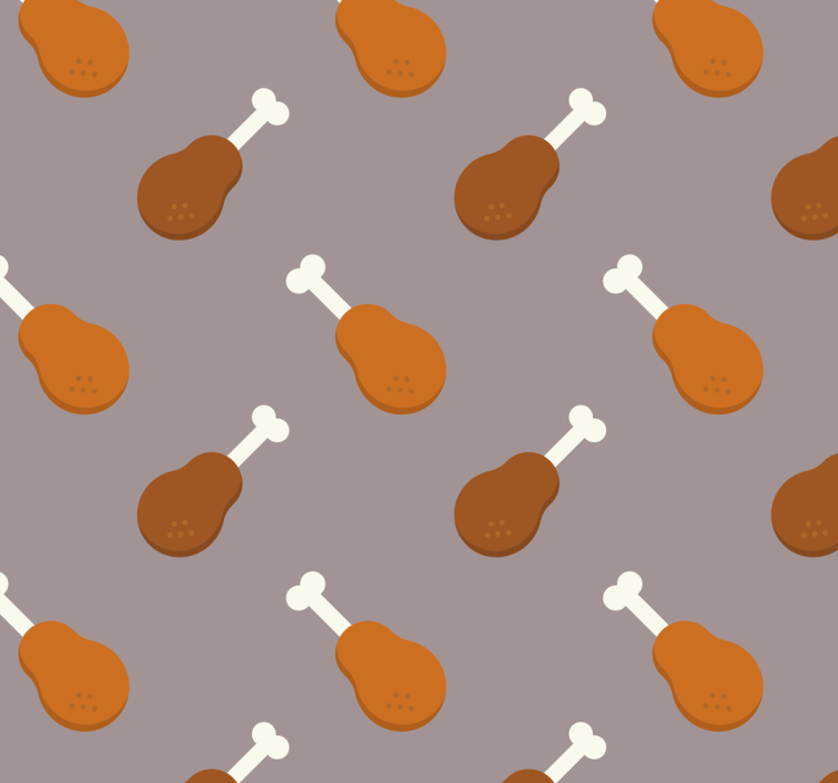 Rollo für küche hähnchenbein motiv - TenStickers