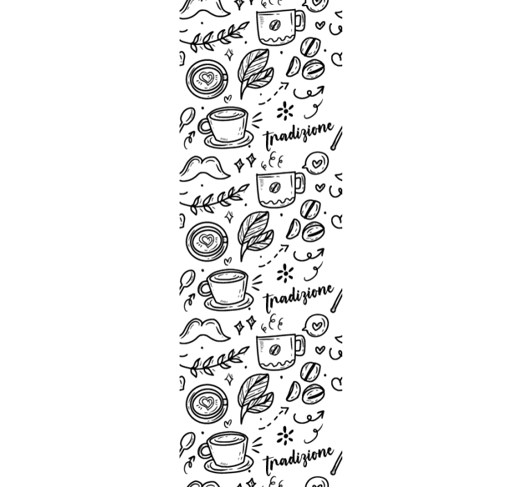 Rollo für küche italienische tradition mit kaffee - TenStickers