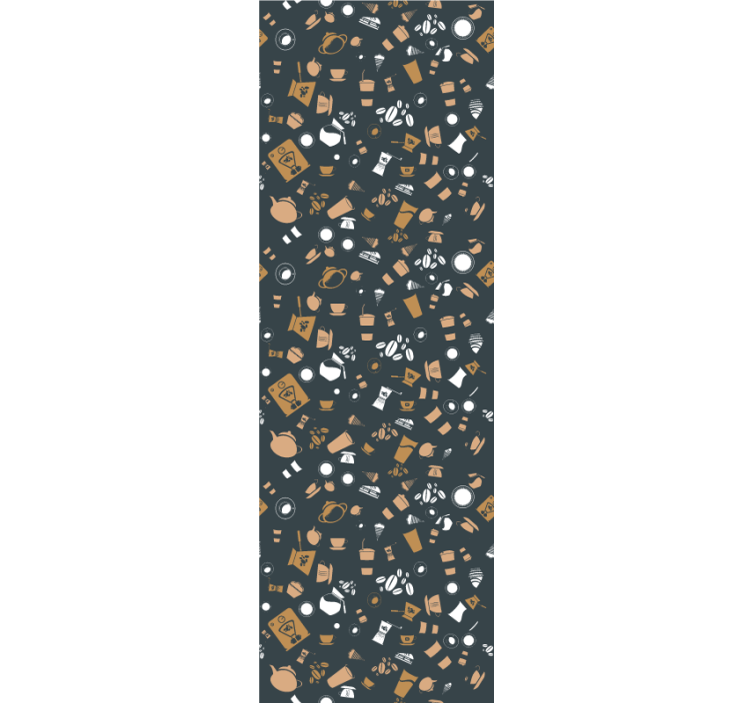 Rollo für küche mit kaffeetassen-muster - TenStickers