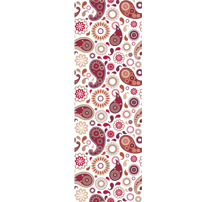 Rollo für küche mit weißem paisleymuster - TenStickers