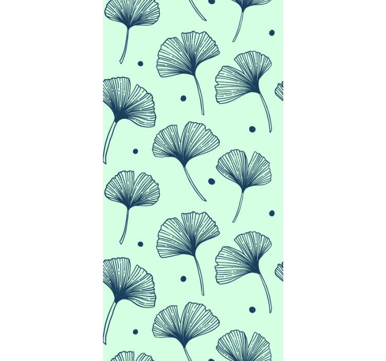 Rollo für küche mit floralem blauem muster - TenStickers