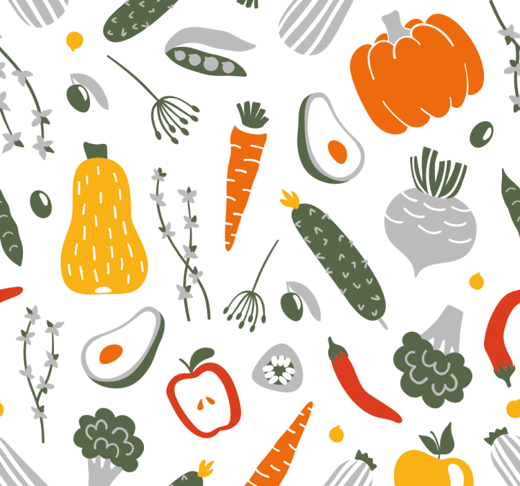 Rollo für küche obst und gemüse kollektion - TenStickers