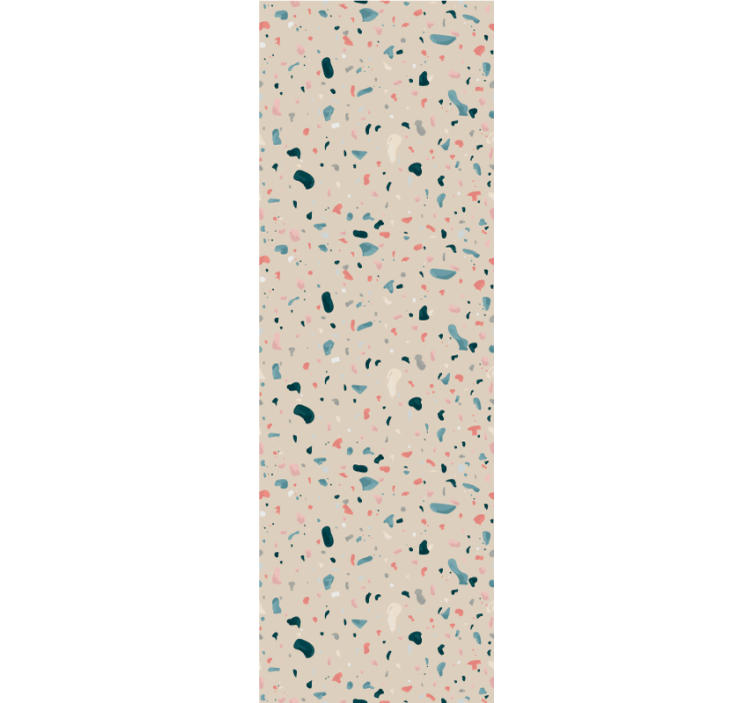 Rollo für küche mit handgemaltem terrazzo-muster - TenStickers