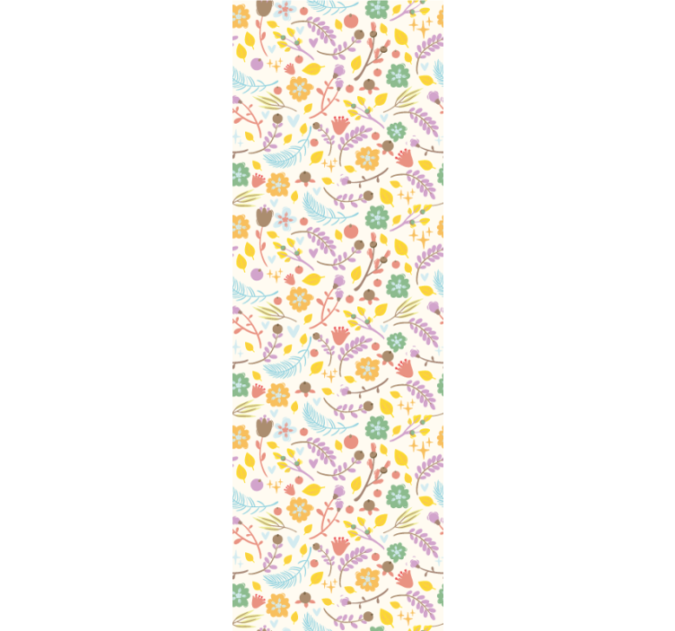 Rollo für küche mit typischem polnischen blumenmuster - TenStickers