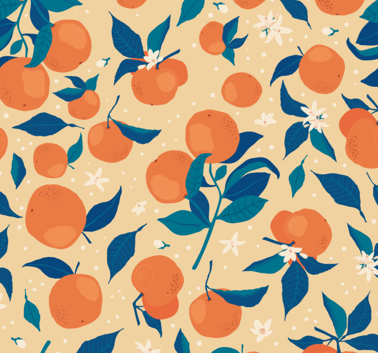 Rollo für küche set aus orangen - TenStickers