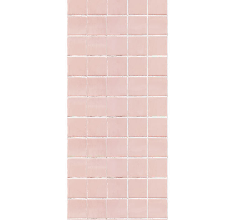 Rollo für küche in sanften rosa fliesen - TenStickers