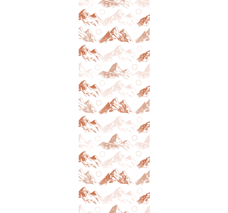 Rollo esszimmer mit terracotta bergmuster - TenStickers