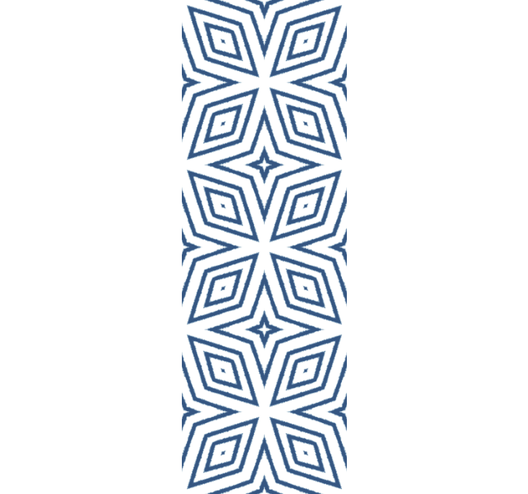 Rollo esszimmer mit handgefertigten jute-diamanten - TenStickers