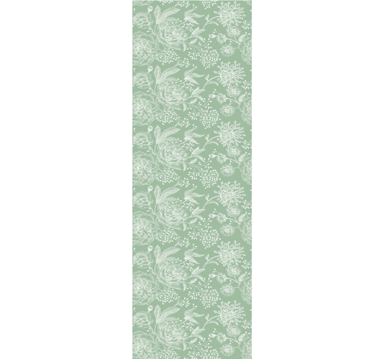Rollo esszimmer im grünen floralen grandmillenial stil - TenStickers