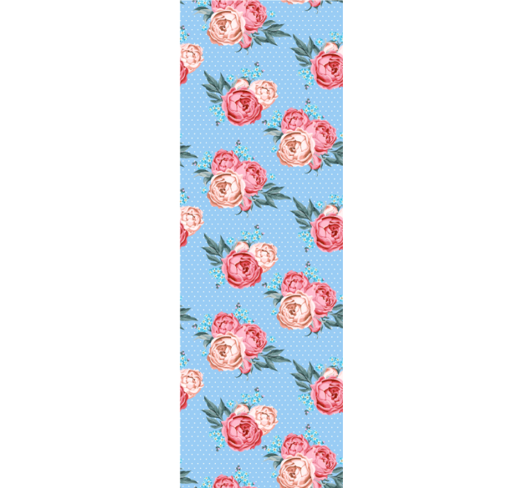 Rollo esszimmer im shabby chic mit punktmuster - TenStickers