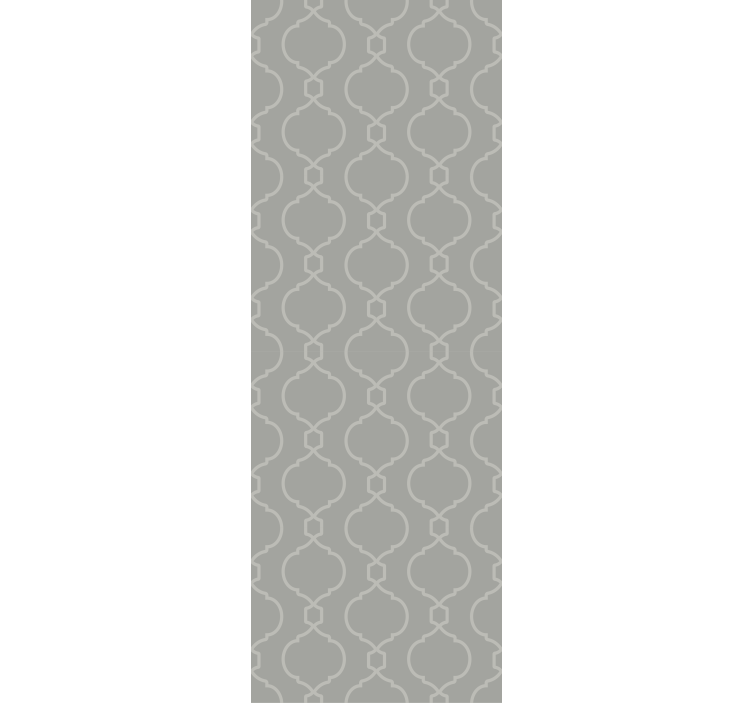 Rollo esszimmer mit grauem geometrischem hamptons-muster - TenStickers