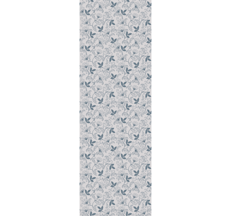 Rollo esszimmer mit floralem blauen hamptons-muster - TenStickers