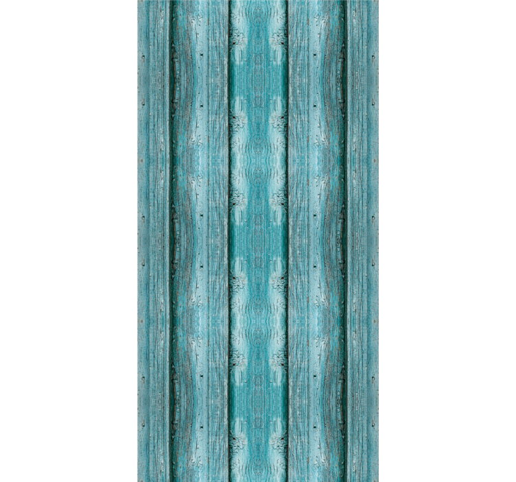 Rollo esszimmer mit blauer holztextur - TenStickers