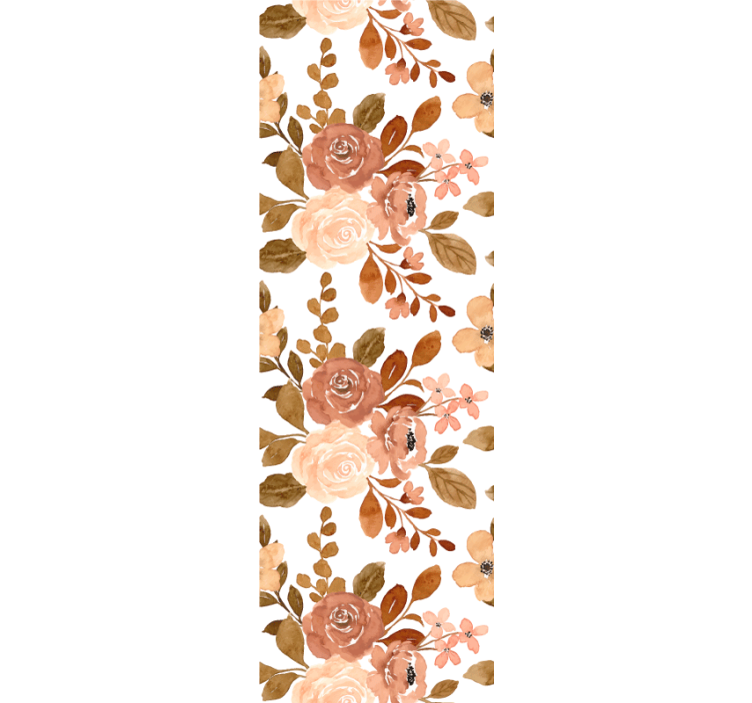 Rollo esszimmer elegante rosa pastellblumen - TenStickers