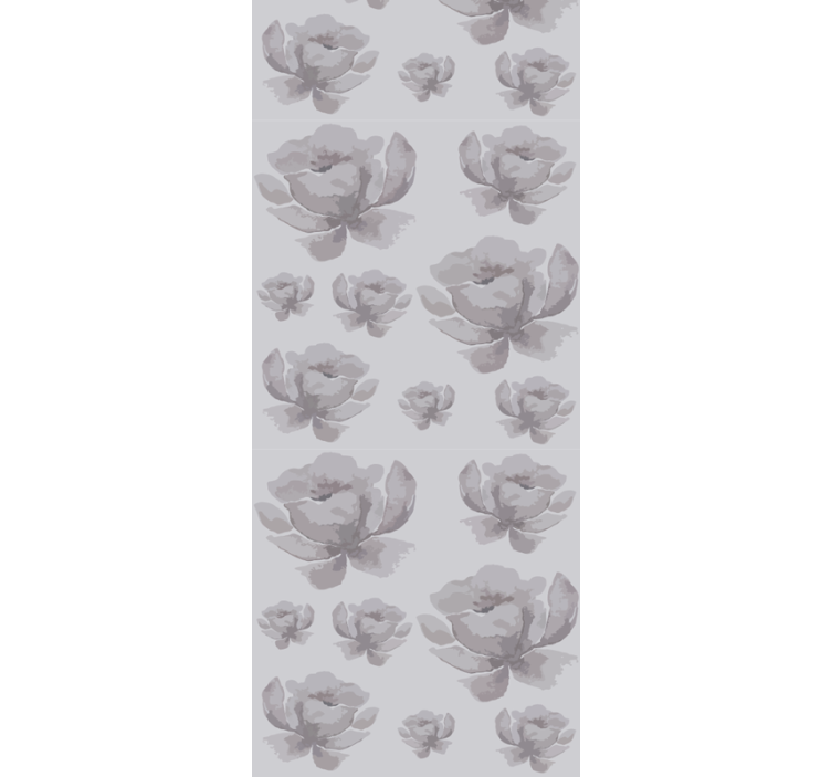 Rollo esszimmer graues florales muster der 80er - TenStickers