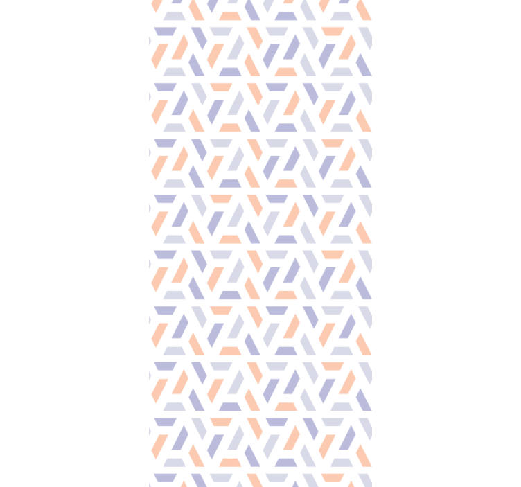 Rollo esszimmer mit geometrischen linien im nordic stil - TenStickers