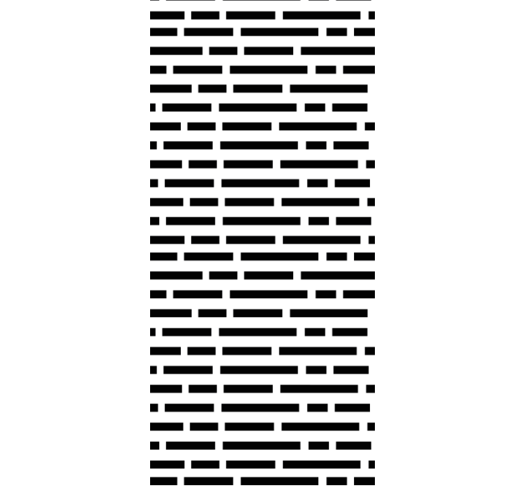 Rollo esszimmer in nordischem stil schwarz-weiß rechtecke - TenStickers