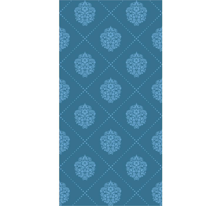 Rollo esszimmer mit floralem diamantmuster - TenStickers