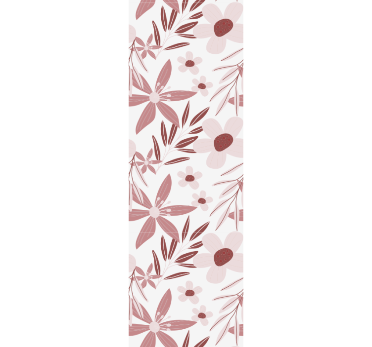 Rollo esszimmer mit pinken gänseblümchen - TenStickers