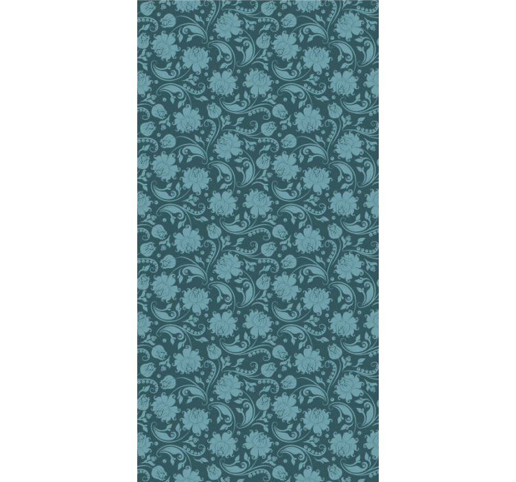 Rollo esszimmer geheimgarten blau - TenStickers