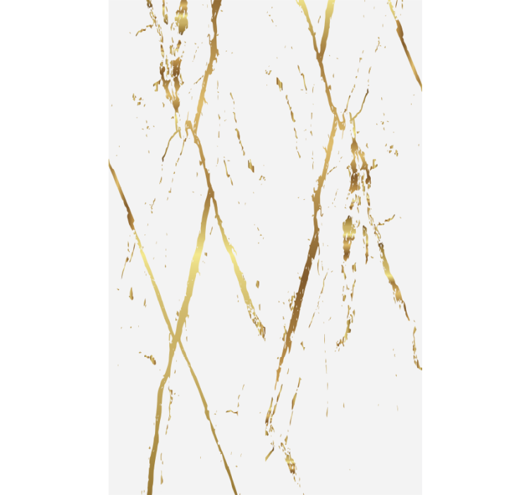 Rollo esszimmer mit goldenen marmorstreifen - TenStickers