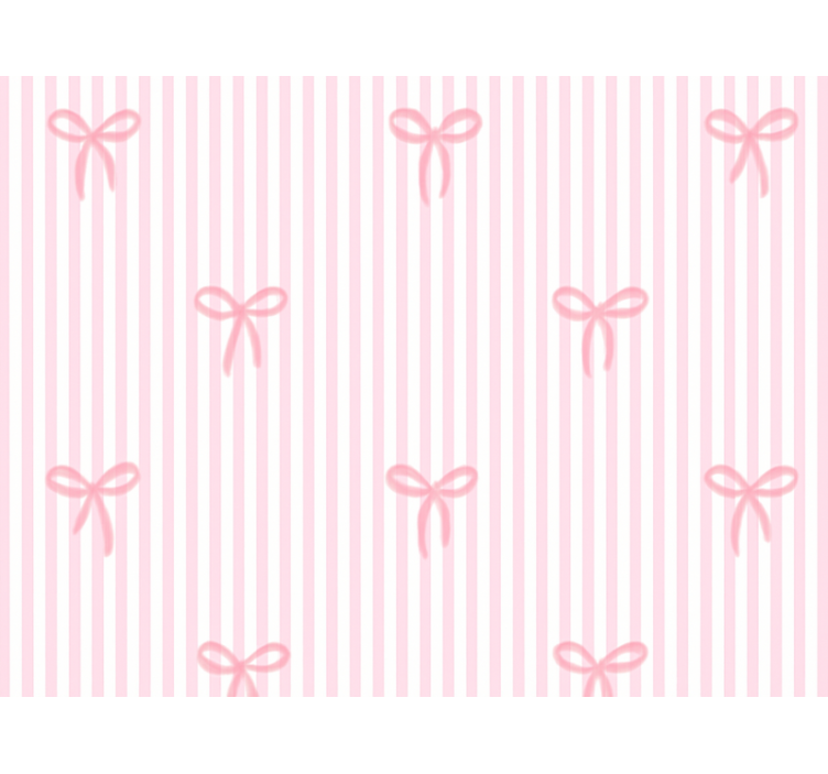 Rollo fenster kinderzimmer mit rosa streifen und schleifen - TenStickers