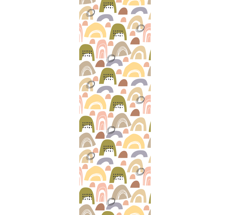 Rollo fenster kinderzimmer regenbogenmuster nordisch - TenStickers