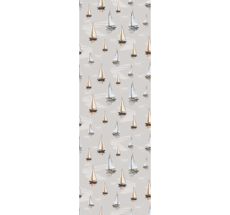 Rollo fenster kinderzimmer elegantes segelbootmuster - TenStickers