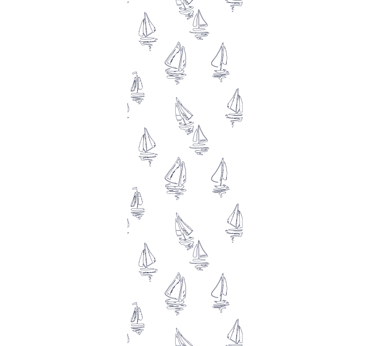 Rollo fenster kinderzimmer segelboot skizze - TenStickers