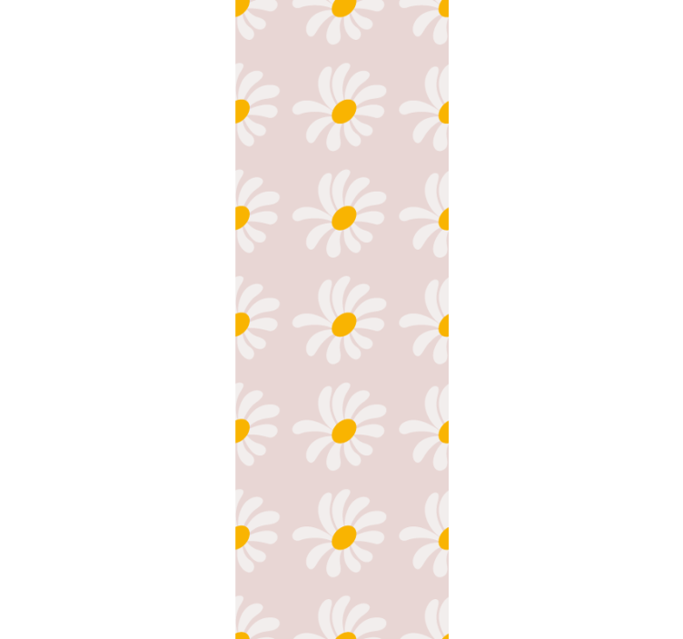 Rollo fenster kinderzimmer mit boho blumenillustration - TenStickers
