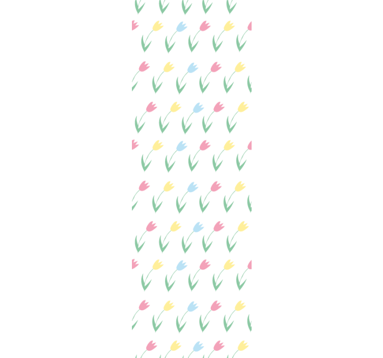 Rollo fenster kinderzimmer buntes tulpenmuster - TenStickers