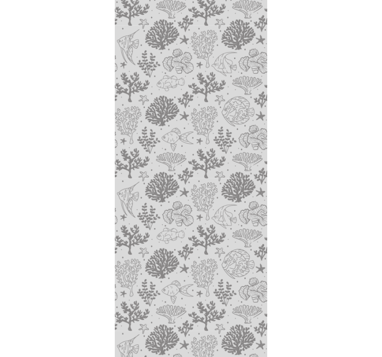 Rollo fenster kinderzimmer mit vintage meerestieren muster - TenStickers
