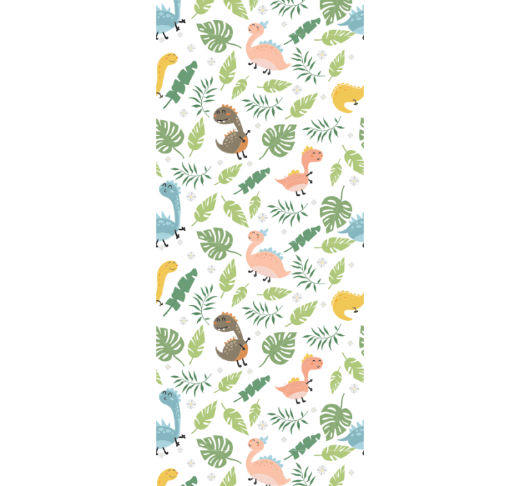 Rollo fenster kinderzimmer pastellfarben wald - TenStickers