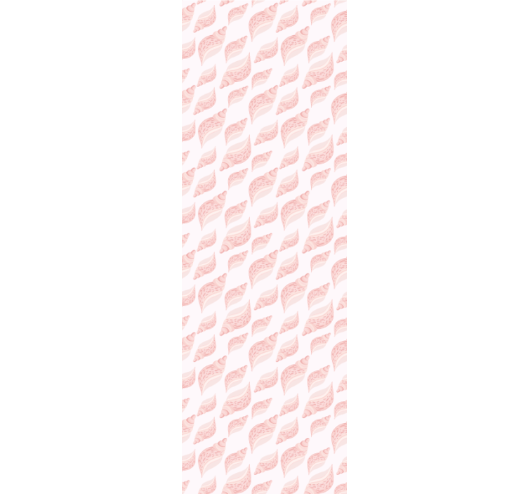 Rollo fenster kinderzimmer mit trendigem rosa muschel-muster - TenStickers