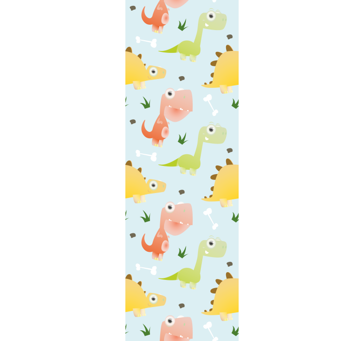 Rollo fenster kinderzimmer kleines dino-muster - TenStickers