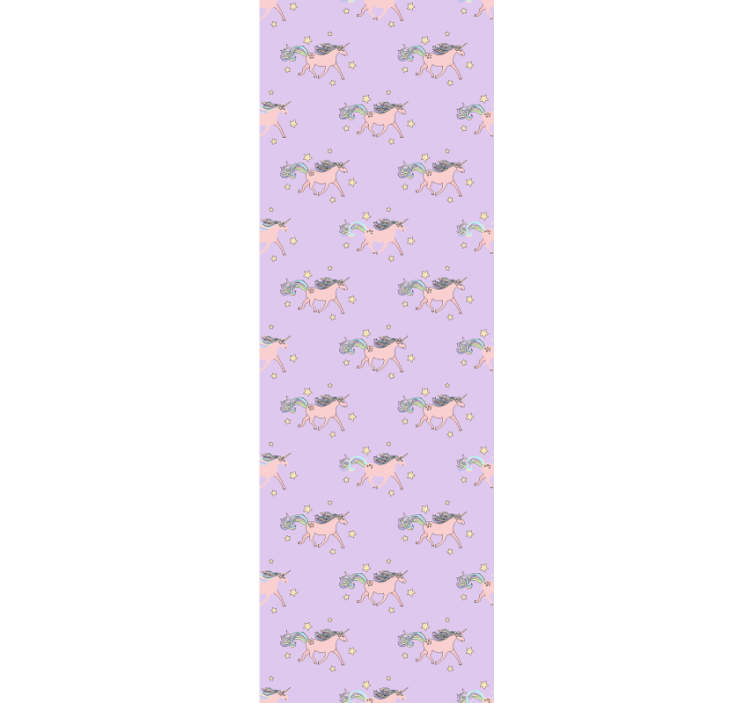 Rollo fenster kinderzimmer mit pinken einhorn-muster - TenStickers