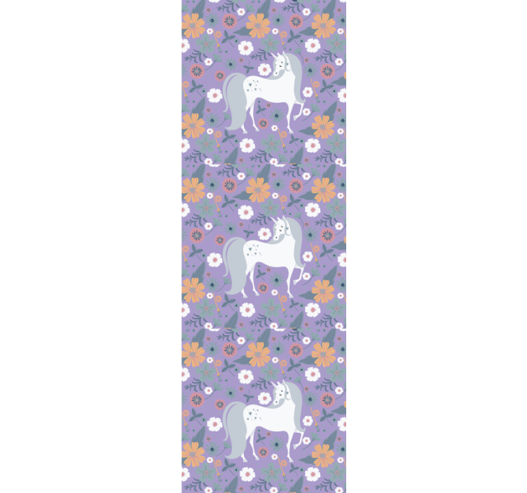 Rollo fenster kinderzimmer mit einhornblumen-muster - TenStickers