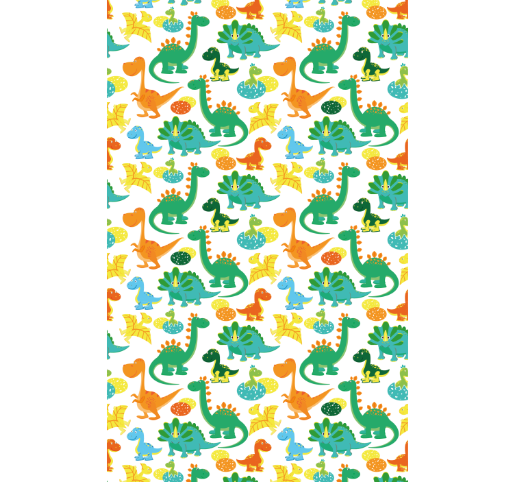Rollo fenster kinderzimmer mit buntem dinosaurier-muster - TenStickers