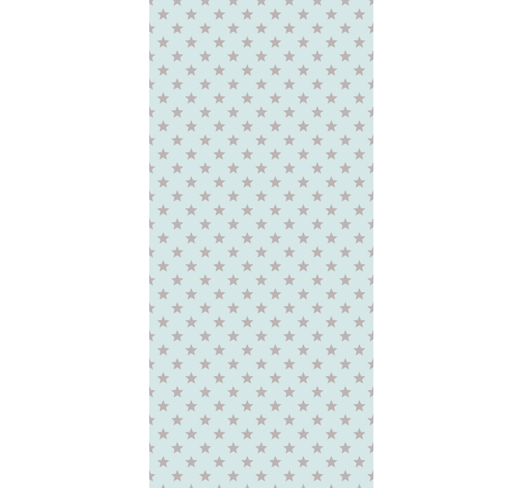 Rollo fenster kinderzimmer blauer hintergrund mit grauen sternen - TenStickers