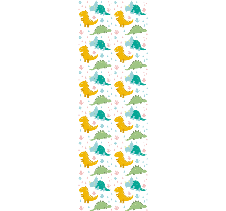 Rollo fenster kinderzimmer mit niedlichem dinosaurier-muster - TenStickers
