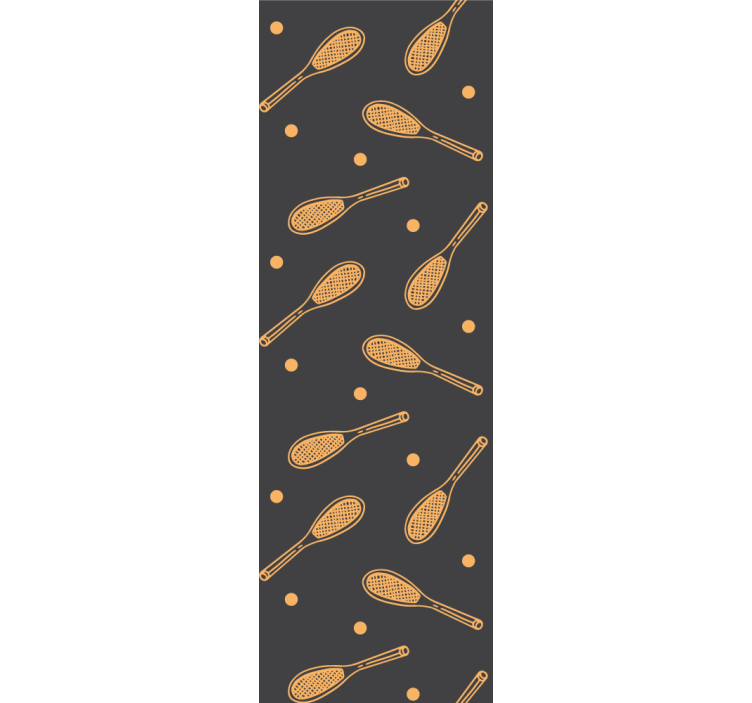 Rollo fenster kinderzimmer orangefarbene schläger - TenStickers
