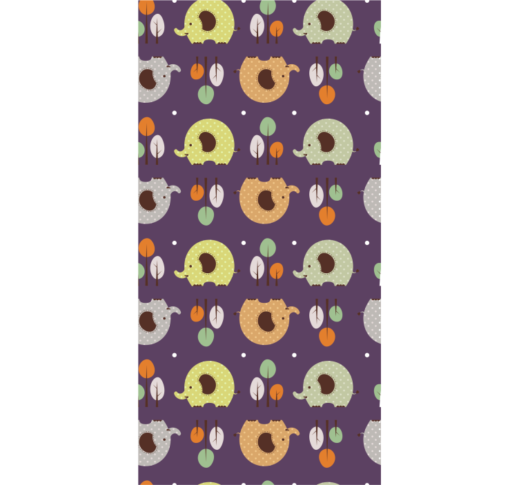 Rollo fenster kinderzimmer herbst elefant - TenStickers