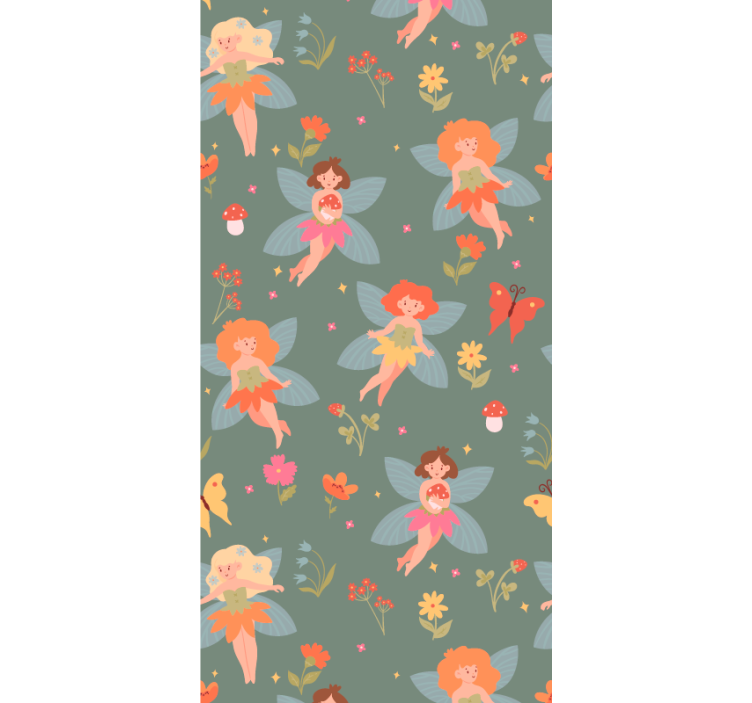 Rollo fenster kinderzimmer mit blumenmuster für mädchen - TenStickers