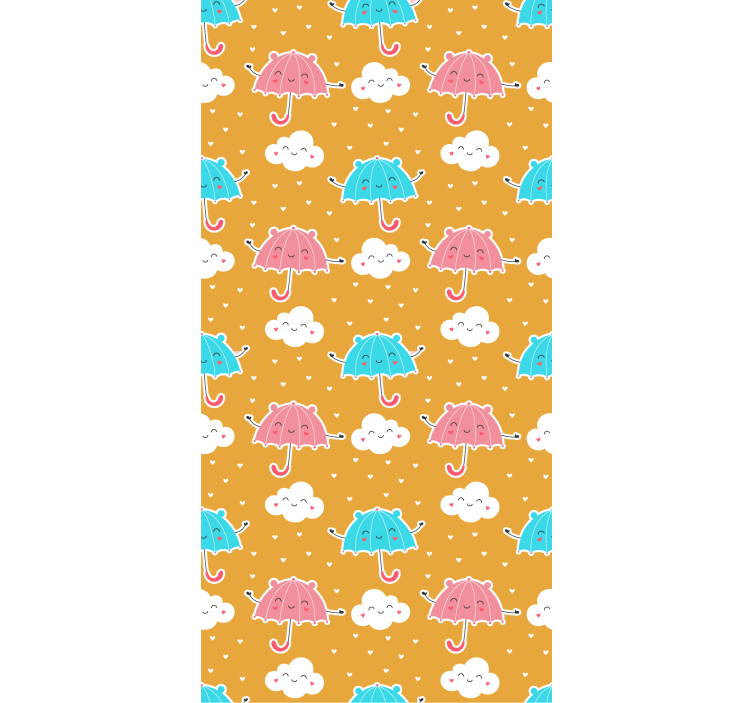 Rollo fenster kinderzimmer bunte regenschirm-dekoration - TenStickers